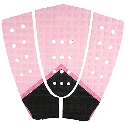 Z-LIANG 3 Stück Surfbrett Eva Traktionskissen mit 3M Klebstoffdeck Stomp Pad Tail Pads für Surfbrett, Skimboard (Color : PINK)