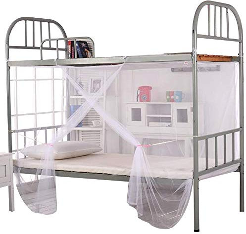 Aisi Moustiquaire pour lit superposé pour étudiant, dortoir, lit simple