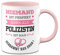 Tassenbrennerei Tasse mit Spruch Niemand ist perfekt aber als Polizistin ist man verdammt nah dran! - Kaffeetasse Berufe lustig Geschenk (Rosa, Polizistin)