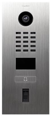 DoorBird D2101FV Fingerprint 50 IP Video Türstation | Video-Türsprechanlage mit 1 Ruftaste, Fingerabdruckleser, RFID, HD-Video, Bewegungssensor, in Edelstahl V2A