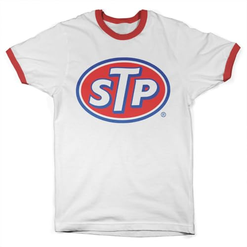 STP Officially Licensed Classic Logo Ringer Mens T-Shirt
