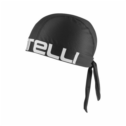 CASTELLI Men's Bandana, Schwarz-Weiss, Einheitsgröße