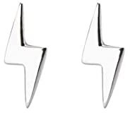 Ohrstecker Silber 925 Medizinische Ohrstecker Blitz Ohrstecker Silber,1 Paar Silber Ohrringe Damen 925 Ohrstecker Herren für Knorpel Tragus Wendel