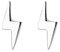 Ohrstecker Silber 925 Medizinische Ohrstecker Blitz Ohrstecker Silber,1 Paar Silber Ohrringe Damen 925 Ohrstecker Herren für Knorpel Tragus Wendel