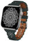 TopPerfekt Lace Leather strap Compatible Apple Watch 42mm 44mm 45mm 49mm Women Ultra Thin hollow out Breathable Leather strap Classic Clasp for iWatch Collection Ultra SE 8 7 6 5 4 3 2 1 Pine Green