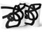 Kawani Schwarz und Weiß Kissenbezüge 45.7x45.7 cm in abstrakter moderner Graffiti-Kunst-Linie dekorative Couch-Kissenbezüge mit Reißverschluss, 2er-Set, Kissen, Outdoor
