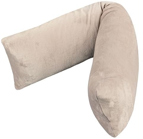 Moon Seitenschläferkissenbezug Cashmere Touch, Kissenbezug ca. 40x200 cm mit super weicher Oberfläche - Taupe