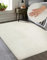 Mia´s Teppiche Luna kuschelig Warmer Fellteppich, weich und elegant, waschbar und Fußbodenheizung geeignet, Öko-Tex Zertifiziert, Creme, 140 x 200 cm