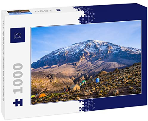 Lais Puzzle Zelten auf dem Kilimandscharo, um die Gletscher in Tansania, Afrika, zu sehen 1000 Teile