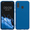 kwmobile Hülle kompatibel mit Samsung Galaxy A40 Hülle - weiches TPU Silikon Case - Cover geeignet für kabelloses Laden - Blue Reef