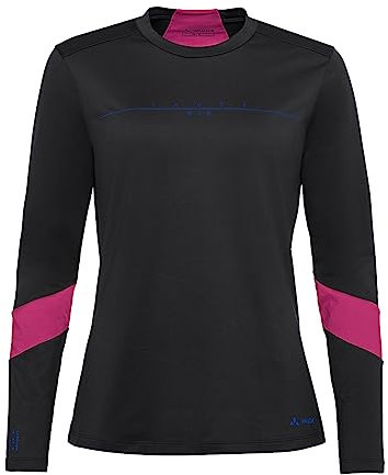 VAUDE Damen Women's Qimsa Ls Logo T-Shirt, Schwarz, 36 EU