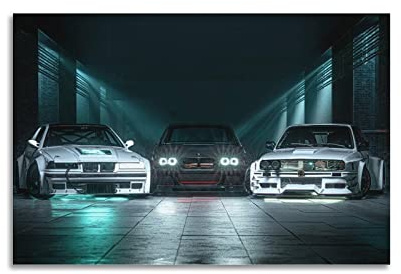 Sportauto-Poster für BMW E36 E46 E30 M3 Rennauto, dekoratives Gemälde auf Leinwand, Wand und Kunstbild, Familien-Schlafzimmer-Dekoration, 30 x 45 cm