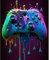 Walarky Game Controller Malen nach Zahlen für Erwachsene DIY Acryl Aquarell Malen nach Zahlen für Kinder Anfänger Kunst Handwerk Leinwand rahmenlos Jungen Zimmer Dekor Kunst Wandbilder(rahmenlos)
