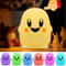 DIWUJI Led Nachtlicht Kinder mit Smiley Gesicht, Silikon Niedlich Mehrfarbig Nachtlampe, Tap Control, USB Wiederaufladbar, Stillen Nachttischlampe, für Schlafzimmer Kinder Baby