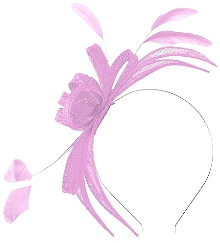Failsworth Millinery Aliceband Sinamay Fascinator in Peony, size: One Size