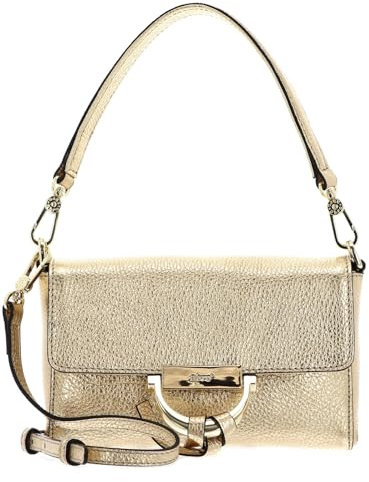 Abro Leather Shimmer Crossbody Bag Temi Gold