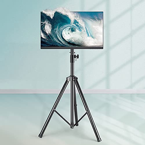 TV Standfuss Stativ-TV-Ständer, höhenverstellbarer Display-Boden-TV-Ständer, für 17-32-Zoll-LED-Flachbildschirme, max. VESA 100 x 100 mm, hält bis zu 50 kg