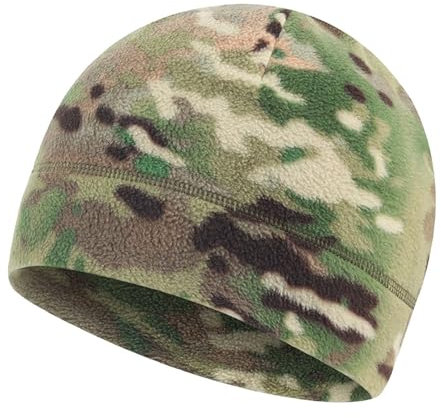 Berretto in Pile, Berretto in Pile Mimetico, Cappellini Caldi per l'inverno, per Stare Comodi in Stile Berretti in Pile e Cappelli Invernali mimetici, Multicolore