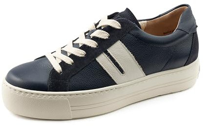 Paul Green Damen Pauls, Frauen Low-Top Sneaker,Strassenschuhe,Sportschuhe,Freizeitschuhe,Turnschuhe,Laufschuhe,schnürschuhe,Blau (Space/Ivory),37 EU / 4 UK