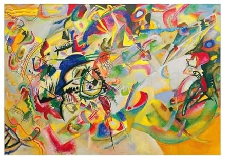 Komposition VII 1913 von Wassily Kandinsky leinwand bild große, Malerei, Wandkunst, Poster und Drucke, abstrakte Kunstwerke, Bilder, 80 x 120 cm, rahmenlos