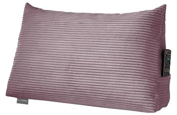 Traumnacht Cozy Rückenkissen, Lesekissen, 70x40cm, rosa, Abnehmbarer,waschbarer Bezug aus gemütlichem Kord, praktisches Seitenfach, Öko-Tex Zertifiziert, produziert nach deutschem Qualitätsstandard