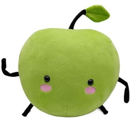 KUKUShining Stardew Junimo Plüschtier, Süße Waldgeister Figur Plüschtier Weiches Kissen Spielzeug Kuscheltier for Kinder Fans Geschenke(Green)