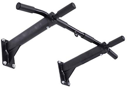 KHLMSRXJ GYHOME Wandmontierte Reckstange, Klimmzugstange fürs Fitnessstudio, Hängestange mit Tülle, Schaukelgestell, Tragkraft 300 kg, 2 Farben