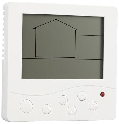 Air Conditioner Control Panel, Smart AC Thermostat with Large LCD Display, Smart Air Conditioner Controller with Temp Sensor for Residential Commercial