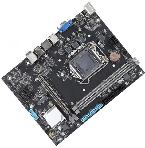Bonbela LGA 1151 Placa Base M ATX Dual Channel DDR4 SATA 3.0 Gigabit Network HD VGA Salida Placa Base de Escritorio para Computadora