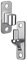BLASHRD Wall Mount Gate Hinges for Farm Gates, Outdoor One-Piece No-Weld Chain Link Fence Parts with 5/8 Hinge Pin