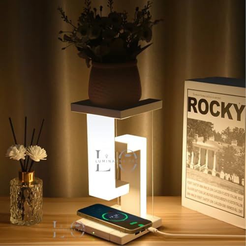 LUMINAONE PRO LED Desk Lamp with Wireless Charging, 2 USB Ports, Touch Control, Dimmable Light for Reading, Study & Office, Eye-Caring Design