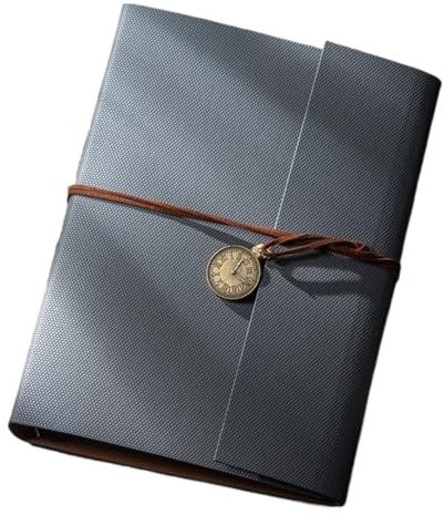 ZFIHAV Fotoalbum DIY Laminierung Fotoalbum Geschenk Fotobuch Umschlag Lagerung Selbstklebende handgemachte Paar Erinnerungen Erinnerungsbuch(Grey)