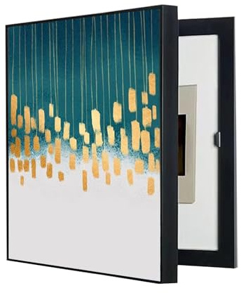 AWSAD Stromzähler Box Abdeckung, Stromzählerkasten Dekorative Malerei Verstecken Gemälde Abdeckung Wandmontage Abdeckung Zähler Dekoration(A,30x40CM/11.8x15.7in)