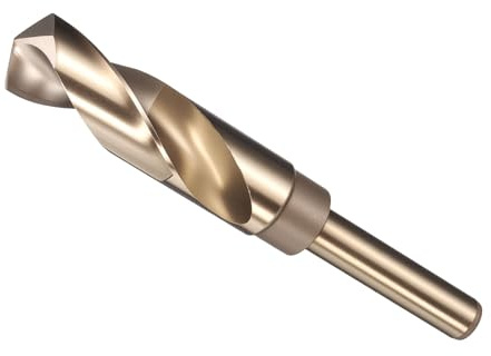 METALLIXITY Foret (22mm), 1/2 queue réduite ronde M2 en acier rapide angle de pointe 135° pour creuser métal et acier projets DIY or