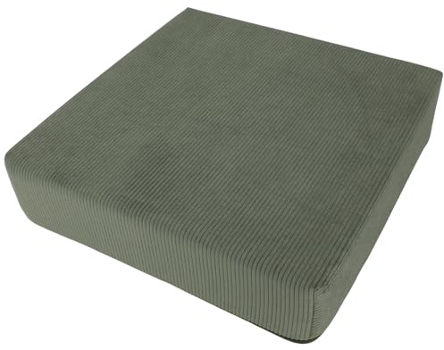 Alphadeco Premium Line Arivia - Sitzkissen - Hochwertiger Möbelstoff - Kaltschaum - Waschbar - Aufstehhilfe - Bodenkissen (Moos, 45x45x10cm)