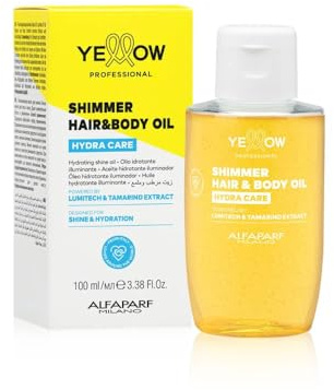 Yellow shimmer hair&body oil Olio idratante Hydra Care 100ml