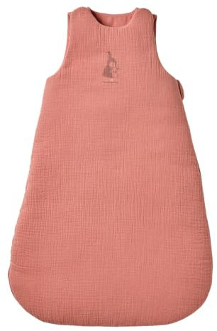 VERTBAUDET Gigoteuse En Gaze De Coton Lapin Bébé TOG 2.5 vieux rose 0/6M