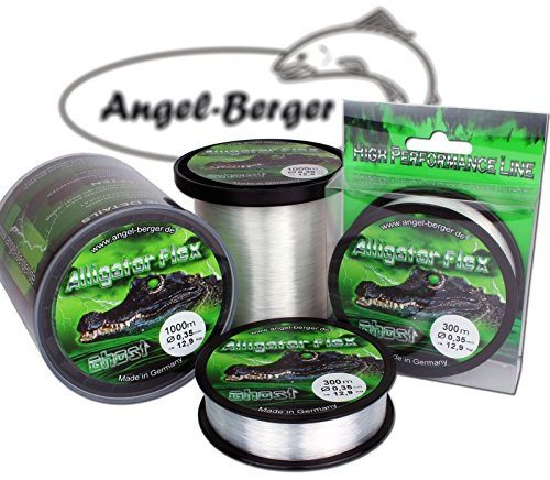 Angel-Berger Alligator Flex Ghost Angelschnur Verschiedene Stärken und Längen (0.35mm / 300m)