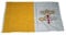 Flaggenking Vatikan - Vatikanstadt Flagge/Fahne - wetterfest, weiß, 150 x 90 x 1 cm, 16900