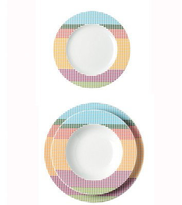 Sei posti Guzzini Stipes and pois (18 pezzi)