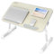 NEARPOW Laptop Bed Table, Large Size, Adjustable, Foldable, Portable, Sturdy, Suitable for 17 Laptop or Smaller