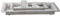DRULINE Spiegeltablett Dekotablett Vassoio di Candele Shabby Chic - Spiegeltablett  Emily  (Set di 2) - Argento