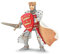 Papo - Figurine - ROI Arthur Rouge, Mittelalterlicher Ritter, Kinderspielzeug ab 3 Jahren - Eintauchen in das Zeitalter der Legenden und des fantastischen Rittertums