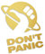 Don't Panic - Per Anhalter durch die Galaxis Hitchhiker's Guide L 0136 (Gold metallic) // Sticker OEM JDM Style Aufkleber