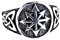 Chaosstern Ring aus 925 Sterling Silber, Gr. 52-76 (60 (19.1))