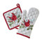 SKL HOME by Saturday Knight Ltd. Berry Cardinal Topfhandschuh und Topflappen Set, Baumwolle