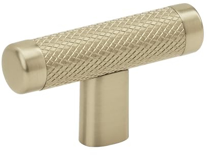 Amerock | Kitchen Cabinet Knob | Golden Champagne | 2-5/8 in (67 mm) | Bronx | 1 Pack | Furniture Hardware | Bathroom Drawer Knob| Dresser Drawer Handle | Cabinet Pull