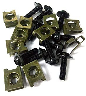 A ABSOPRO Moto Tipo a U M6 Carenatura Fissaggio Clip Bullone Vite (Set 10)