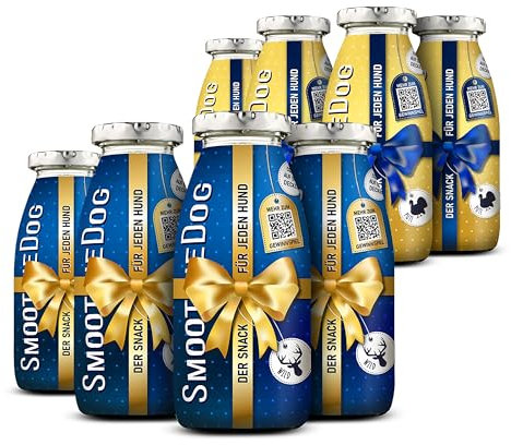 SmoothieDog Winter-Edition 4X PUTE 4X WILD - Limited Edition - Hundesmoothie, je 250ml, Zucker- und Glutenfrei, Flüssignahrung für Hunde, viele Anwendungsmöglichkeiten
