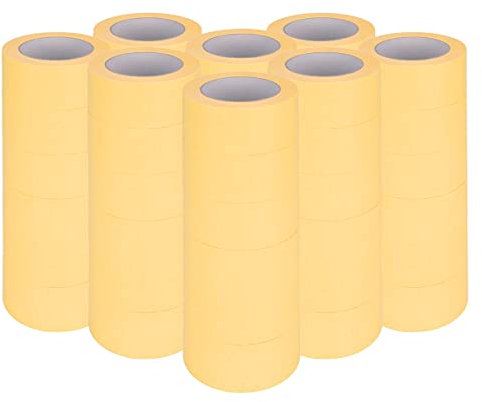 verpacking Kreppband 50 m lang Malerkrepp Malerband, Breite 50 mm Abdeckband Klebeband Malerabdeckband Malerklebeband Handwerkerband (48 Rollen)
